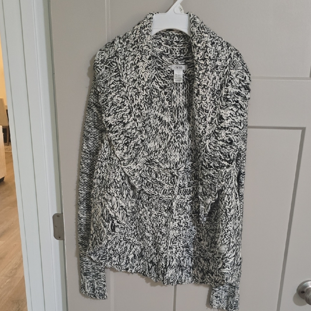 Cozy Black and White Sweater